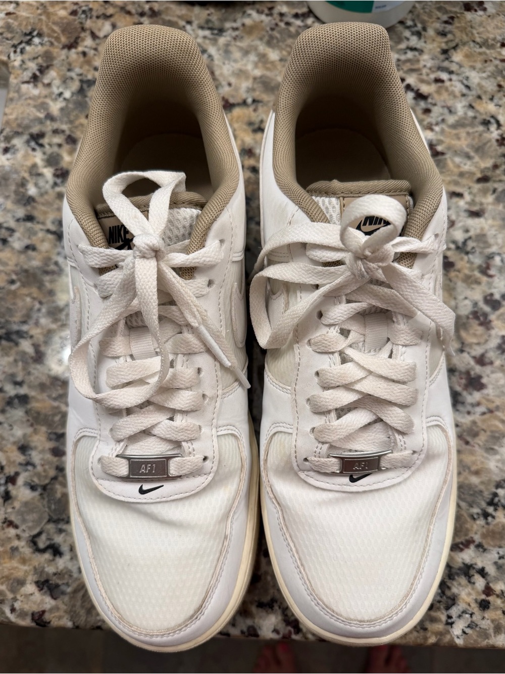 Nike Men’s Air Force 1 Low White with Tan Liner